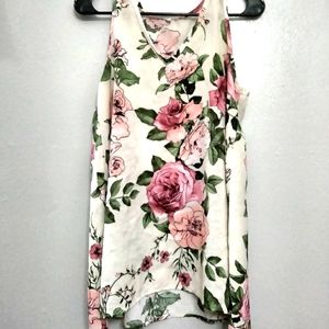 Large floral blouse